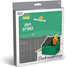 Genuine Fred Desk Dumpster Pencil Holder with 100+ Flame Note Cards, Funny 3-Compartment Organizer for Office Supplies, Desk Caddy for Work or Home — 5