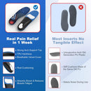 Plantar Fasciitis Pain Relief Feet Insoles Orthotics Arch Support Insoles with Motion Control Shoe Inserts Work Boot Flat Feet Comfortable for Men and Women Improve Balance[1-Pair], S - Dark Blue — 3