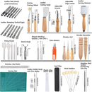 Jupean Leather Working Tools: Leather Tools for Leathers Working Kit | 70 Pcs — 2