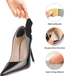 Heel Grips Liner Cushions Inserts for Loose Shoes, Heel Pads Snugs for Shoe Too Big Men Women, Filler Improved Shoe Fit and Comfort, Stop Heel Slip and Blister (4 Pairs) (H Pale Apricot) - H Pale Apricot(4 Pairs) — 4