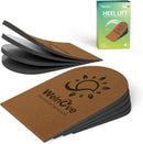 Adjustable Heel Lift Inserts for Shoes - Welnove 4 Layers Orthopedic Shoe Lifts for Women Uneven Legs Leg Length Discrepancy Heel Pain - Heel Insert (Brown,Size M Pack of 2) — 1