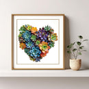 Mys Aurora Heart Puzzle Gifts 200 Pieces Succulent Wooden Puzzles — 5