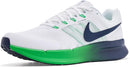 Nike Men's Run Swift 3 Road Running Shoes - White/Midnight Navy-green Spark — 1