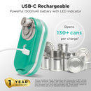 Kitchen Mama Mini Plus Electric Can Opener, Teal — 4