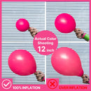 PartyWoo Hot Pink Balloon Arch Kit 142pcs Different Sizes 18 12 10 5 Inch | Pink-3301 — 3