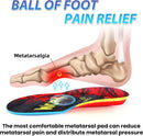 Metatarsalgia Insoles with Metatarsal Pad for Men Women, Foot Pain Relief E 2