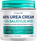 Urea Cream 40 Percent for Feet Maximum Strength - Urea Foot Cream and Callus Remover, Exfoliating Heels Cream with Salicylic Acid - Dry Cracked Foot Lotion Urea, Ceramides, Tea Tree Oil, 4.3 oz — 1