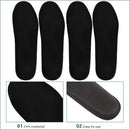 2 Pairs Black EVA Work Safety Shoe Insoles with Ankle Support — 3
