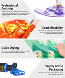 Colorful Leather Paint Set for Shoe,18 Colors 1oz for Leather Projects - Classic-1 Fl Oz (Pack of 18) — 3