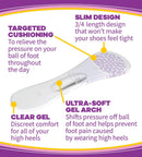 Dr. Scholl's Stylish Step High Heel Relief Insoles Size 6 - 10,2 Count (Pack of 1) — 4