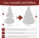 Best Choice Products 6Ft Pre-Lit Christmas Tree w/Twinkling LEDs, Premium Green Artificial Pine Lighted Holiday Decoration w/ 250 Lights, 1000 Branch Tips, Metal Base - Clear/White Lights — 7