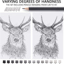 MARKART Drawing Sketching Pencils Set, 14 Pieces, Graphite Pencil(12B - 4H) — 5
