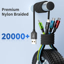 4 in 1 Multi Charging Cable, 2 Pack 5FT Charging Cords for Multiple Devices 9