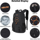 Nerlion 35L Hiking Backpack Travel Backpack for Men Women Camping Waterproof Outdoor Hiking Daypack Lightweight Backpack Black Orange — 4