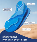 Cloudflo Plantar Fasciitis Insoles Men Women, Heavy Duty High Arch Support - Blue - MEN 10-13|WOMEN 12-14(310mm) — 4