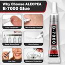 B-7000 Glue Clear with Precision Tip, 15ml 10 Pack Multi-Function Craft Adhesive, Waterproof Strong Bond Glue for… — 7