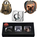 Sumind 3 Pieces 3D Metal Brain Teaser Puzzles Games — 3