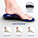 Pure Stride Bold Professional Full Length Orthotics -Shoe Support for Metatarsals, High Arch, Flat Feet - Pain Relief for Plantar Fasciitis, Arch, Heel - 1 Pair, Men 10-10.5/Women 12-12.5, Bold Blue — 3