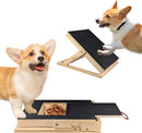 Dog Nail Scratch Board - with Treat Draw- Dog Scratch Pad for Nails – Durable Wooden Nail Filing Board with Treat Drawer (All Breeds, Adjustable) — 1