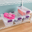 Sterilite ClearView Latch Boxes, Storage Bins with Lids, 6 Quart, 12-Pack — 6