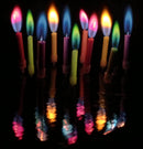 Amazing Colorflame Multicolor Happy Birthday Candles and Holders (12 Count),Unscented — 1