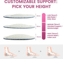 Metatarsal Pads – Foot Pads Ball of Foot Cushions for Women, Mortons Neuroma Relief, 3 Heights (6/8/10mm) with Strong Adhesive & Anti-Slip Silicone, Breathable Mesh, 3 Pairs 8