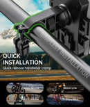 Bike Phone Holder Mount, Secure Handlebar Phone Mount Holder for Bike and Motorcycle, Suitable for iPhone and 4.5-6.8" Smartphones, Black — 3