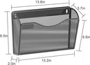 samstar 6 Pack Mesh Wall Mounted File Holder Metal Wall File Pocket Mail Organizer for Office/Home(with Label Panel) — 4
