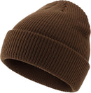 Connectyle Classic Double Layer Knit Beanie Hat Warm Thick Acrylic Winter Hats Daily Cuffed Beanies Watch Hat for Men Women - Coffee — 2