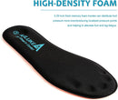 Memory Foam Insoles for Men & Women - Replacement Cushion Shoe Inserts for Work Boots, Running Shoes, Hiking, Sneakers & Loafers - Shock Absorbing Support for Foot Pain Relief & All-Day Comfort Black — 4