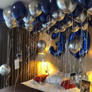 YMSZ Blue and Silver Balloons Arch Garland Kit, Blue Balloons Arch Kit | Navy Blue & Silver — 7