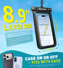 Hiearcool Waterproof Phone Pouch, Waterproof Phone Case, Black&Green 2-Pack photo 3