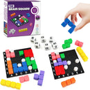 The Brain Square STEM Puzzle Game, 160000+ Solutions Match Blocks Dice Game — 1