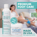 Ebanel Set of Salon Grade Callus Remover for Feet Gel + 40% Urea Foot Cream — 2