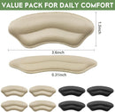 4 Pairs Heel Cushion Pads, Shoe Heel Inserts Grips for Men & Women — 7