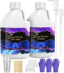 Bsrezn 2 Gallon Epoxy Resin Kit with Pumps Crystal Clear, Self-Leveling — 1