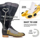 Boot Stretchers for Cowboy Boots Thick Wide Feet, Adjustable Men Women Shoe High Instep & Width Toe Box Expander | yellow — 5