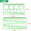 Tamaki Circle Template, Geometric Drawings Stencils, 2 Pack — 2
