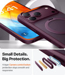 TORRAS Burgundy for iPhone 18 Pro Max Case with Magnetic Stand Slim photo 6