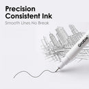 Grabie Micro Fineliner Pens, 6 Black Waterproof Drawing Pens | 6-Black — 5