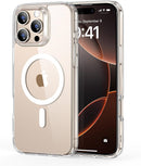 ESR for iPhone 16 Pro Max Case, Compatible with MagSafe, Shockproof Military-Grade Protection, Magnetic Phone Case for iPhone 16 Pro Max, Classic Hybrid Case (HaloLock), Clear — 1