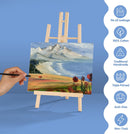 ESRICH Canvas Boards for Painting, 5 Pack Canvases for Painting 8x10 Cotton Primed Acid Free Blank Canvas Panels for Oil Paint, Watercolor, Acrylic Paint, Gouache and Tempera. | 8*10in 5pack — 3