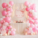 Pink and White Balloons, Pack of 60PCS Dusty Light Pastel Pink White Bow Balloon, Baby Pink Latex Balloon for Girls Women Kitty Birthday Wedding Bridal Baby Shower Cat Theme Party Decorations Supplies | 12inch-60pcs — 7