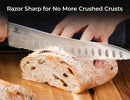 Piklohas Resharpenable Bread Knife for Homemade Bread, 10 Inch — 3