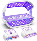UV Light for Resin,48W 48 LEDs,Double-Sided,360°Surround,Dual 365-405nm — 1