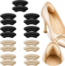 9 Pairs Heel Grips for Shoes, Heel Pads for Shoes Too Big & Loose Shoes, Self-Adhesive Heel Liners to Prevent Heel Slip, Blisters & Rubbing, Soft Shoe Back Protectors for Women Men, Black & Beige — 1