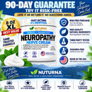 Neuroturna Nerve Relief Cream - Premium Nerve Cream 3X Action for Targeted Relief and Soothing Nerve Comfort - Maximum Strength with 4% Menthol, MSM for Feet Hands Legs Toes & Back - 8 Oz — 7