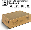 Cat Scratcher, 5 Packs in 1 Cardboard Box Cat Scratching Pad, Large — 4