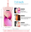 wellhouse 3D Waterproof Phone Pouch with Lanyard,Premium TPU100FT Deep Waterproof Phone Case for iPhone 17 16 15 14 13 12 Pro Max XS Samsung,Snorkeling, Surfing, Kayaking,Skiing,Hot Springs — 5