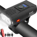 Victoper Bike Light, High Lumens Super Bright Bicycle Lite, 6+4 Modes USB Rechargeable Bike Headlight & Taillight Set, Waterproof Safety Bike Front & Rearlight for Road, Mountain, Night Riding — 1